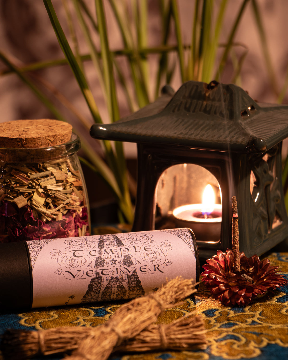 Temple Vetiver - Handmade Botanical Incense